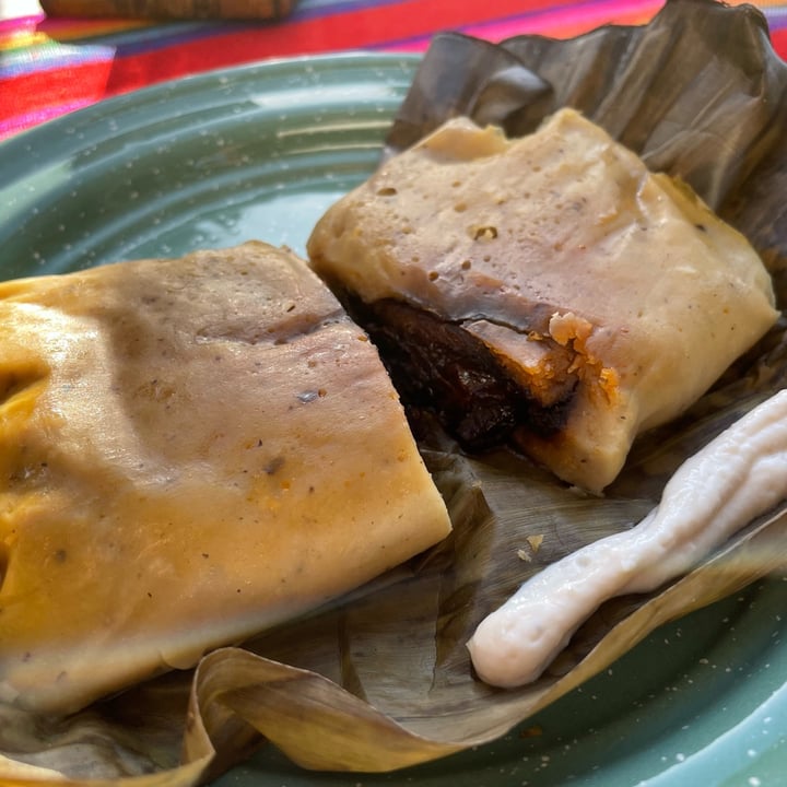 review photo of La rana vegana restaurant Tamales shared by @argelmruiz on 09 May 2022 - review