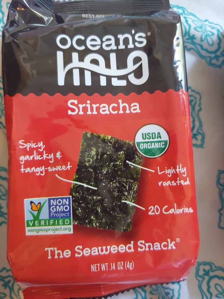 photo of Ocean's Halo Sriracha Seaweed Snack shared by @vecanter on  22 Jul 2019 - review