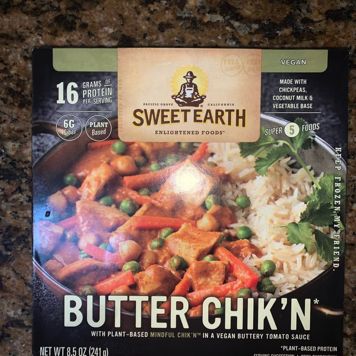 photo of Sweet Earth Butter Chik’n shared by @usa-ute on  14 May 2022 - review