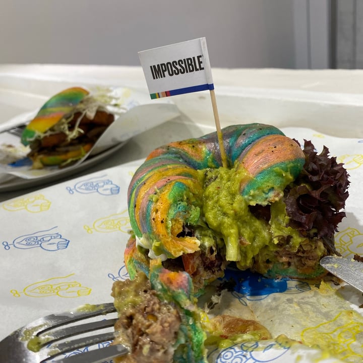 review photo of 404plant Meaty Impossible (Bagel Burger) shared by @sweetpotatodiaries on 05 Jul 2021 - review