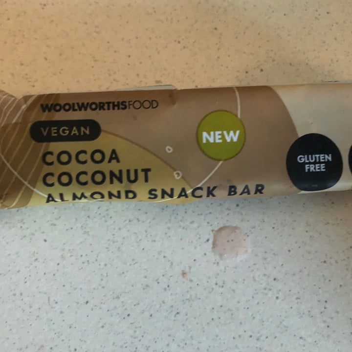 photo of Woolworths Food Cocoa Coconut Almond Snack Bar shared by @fitphilthevegangirl on  22 Dec 2020 - review