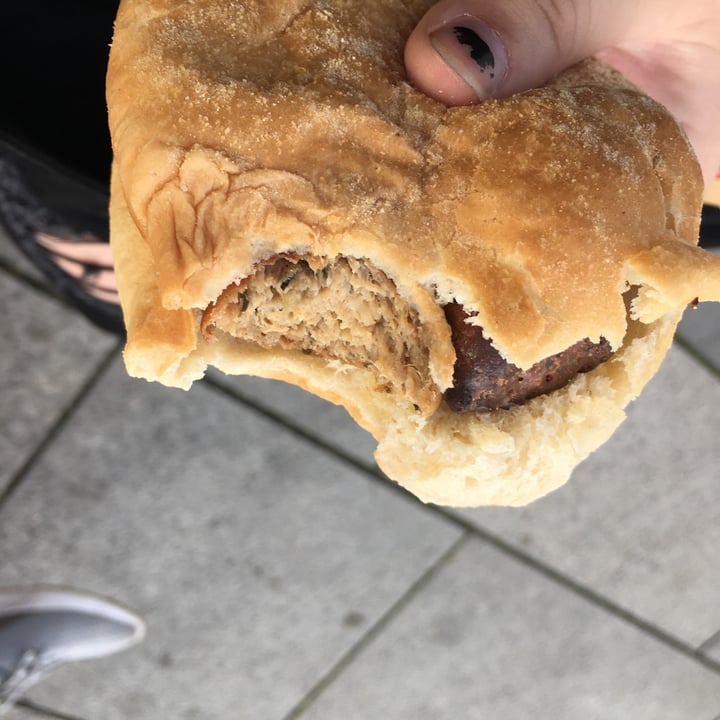 photo of Greggs vegan sausage bap shared by @xxveganxx on  27 Dec 2021 - review