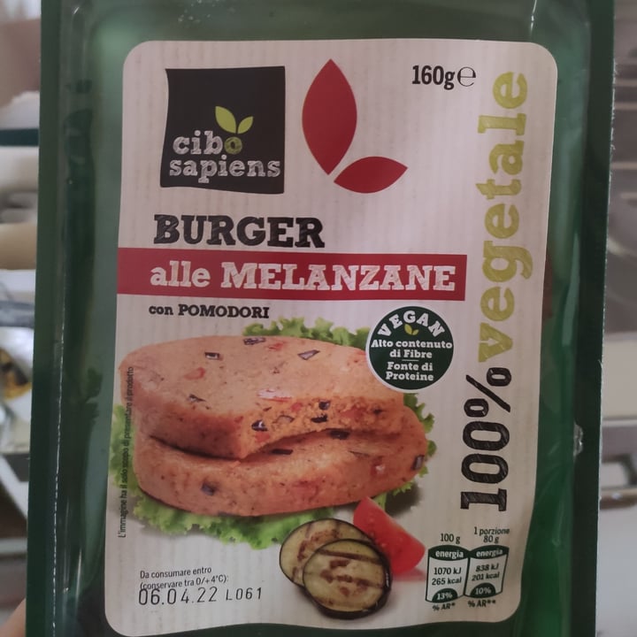 review photo of Cibo Sapiens burger alle melanzane shared by @ginevrag on 29 Mar 2022 - review