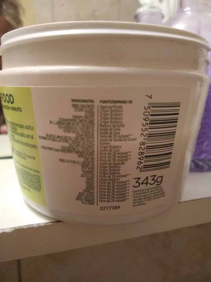 review photo of Garnier Hair Food Aguacate Mascarilla de Nutrición shared by @daipraesepe on 09 Dec 2019 - review