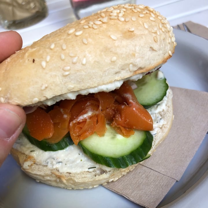 photo of Café Greenhouse Carrot Lox Bagel shared by @trixi on  03 Jul 2021 - review