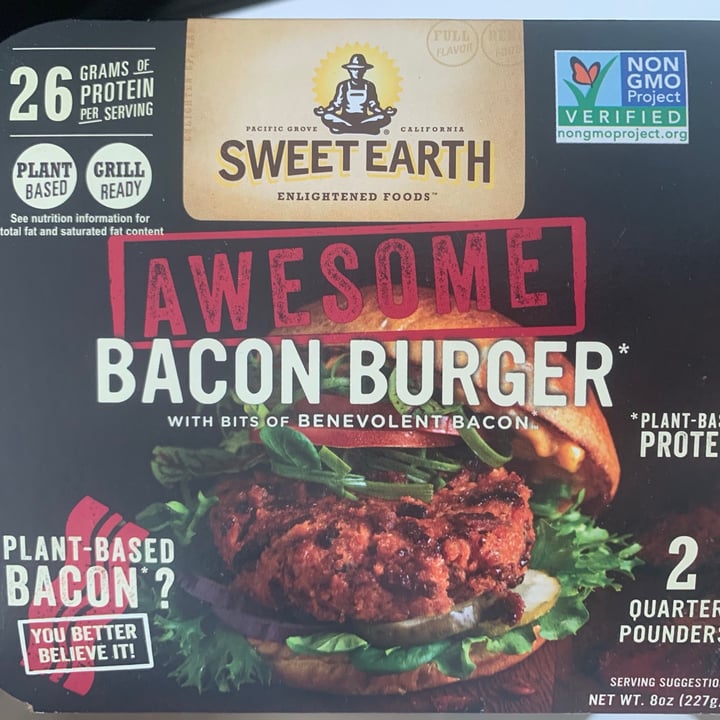 photo of Sweet Earth Awesome Bacon Burger shared by @emmalj on  26 Mar 2021 - review