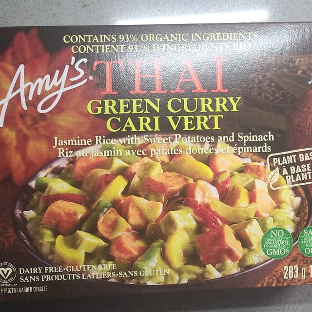 Amy's thai green curry on sale