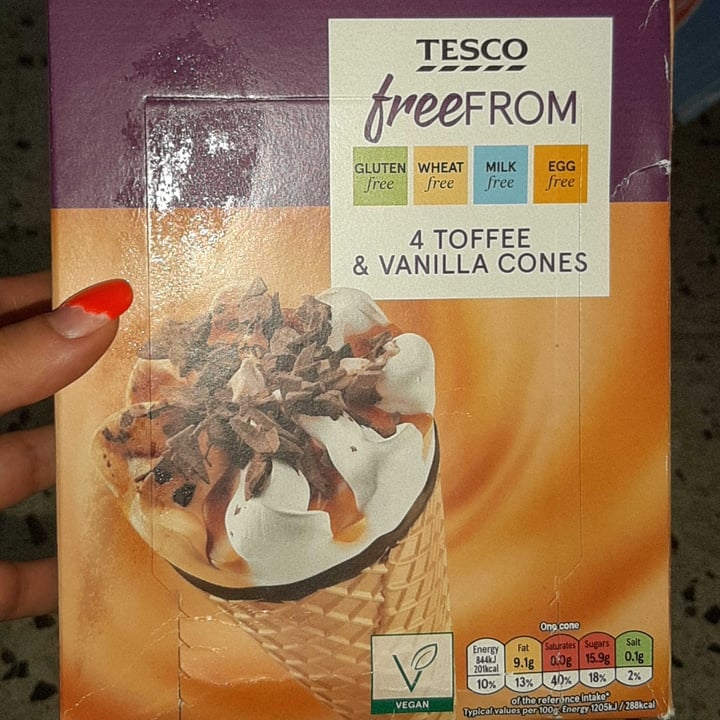 photo of Tesco Tesco Free From Toffee And Vanilla Cones shared by @stefania5 on  24 Jun 2021 - review