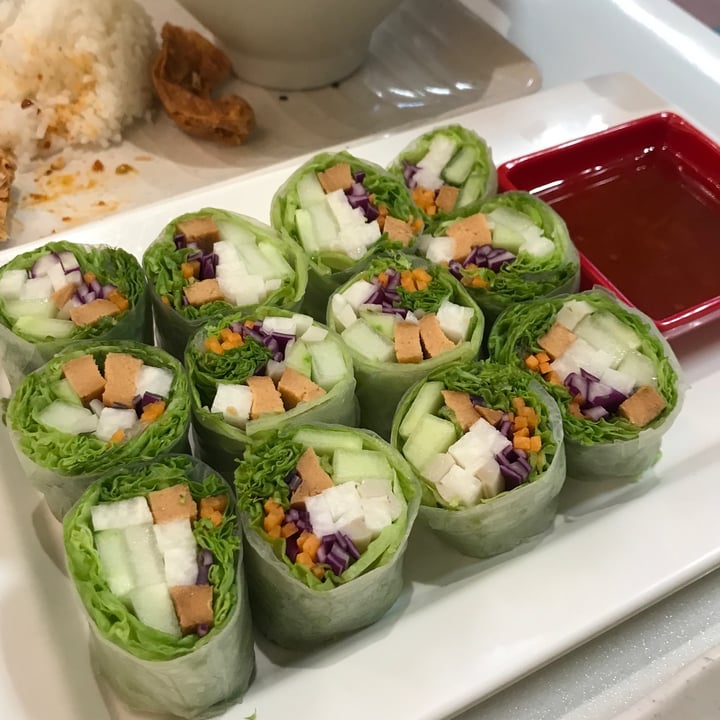 photo of Red Apple Veggie Café Healthy Veggie Spring Roll shared by @ziggyradiobear on  21 Aug 2022 - review