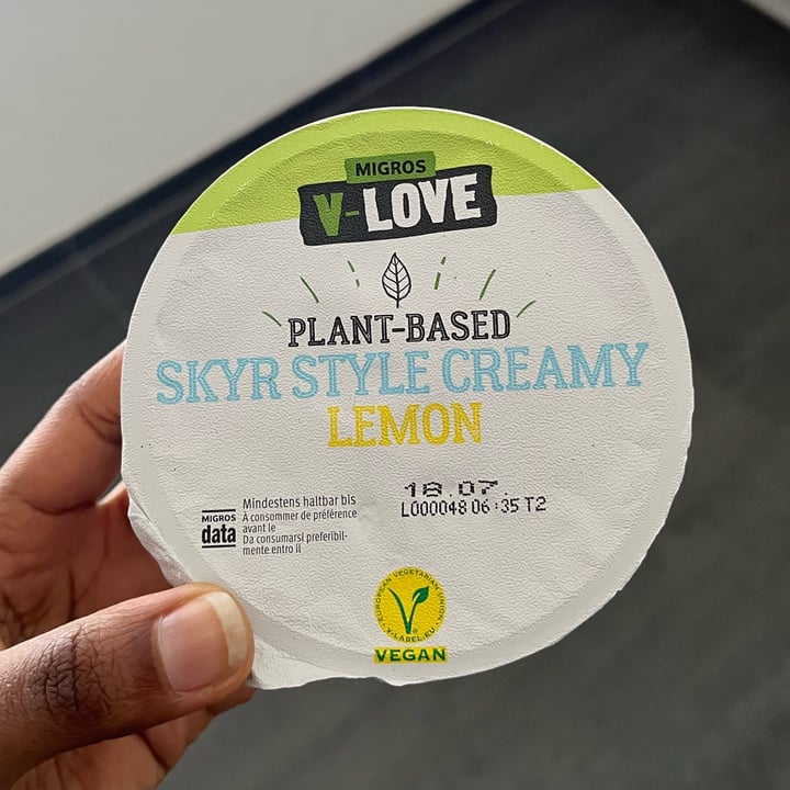 photo of Migros V-Love Plant-Based Skyr Style Creamy Lemon shared by @nyamsss on  30 Jun 2022 - review