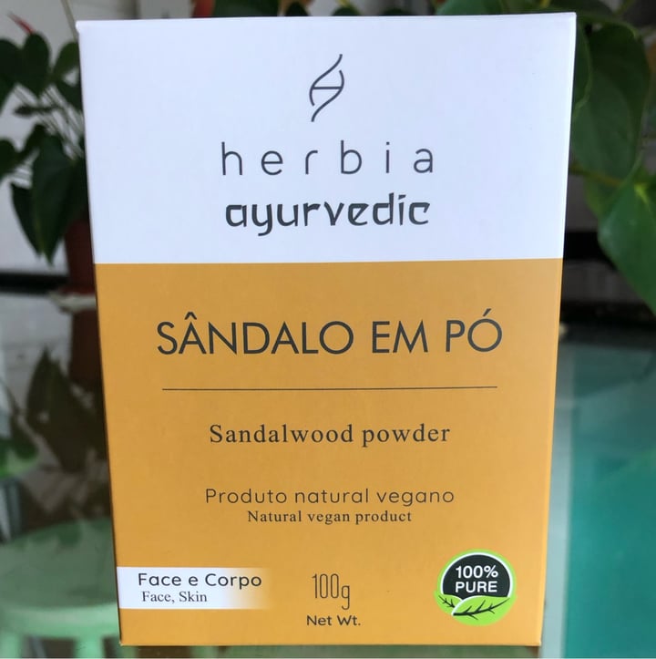 review photo of Herbia Ayurvedic Sândalo em pó para rosto e corpo 100g shared by @kellychris on 06 Jun 2022 - review