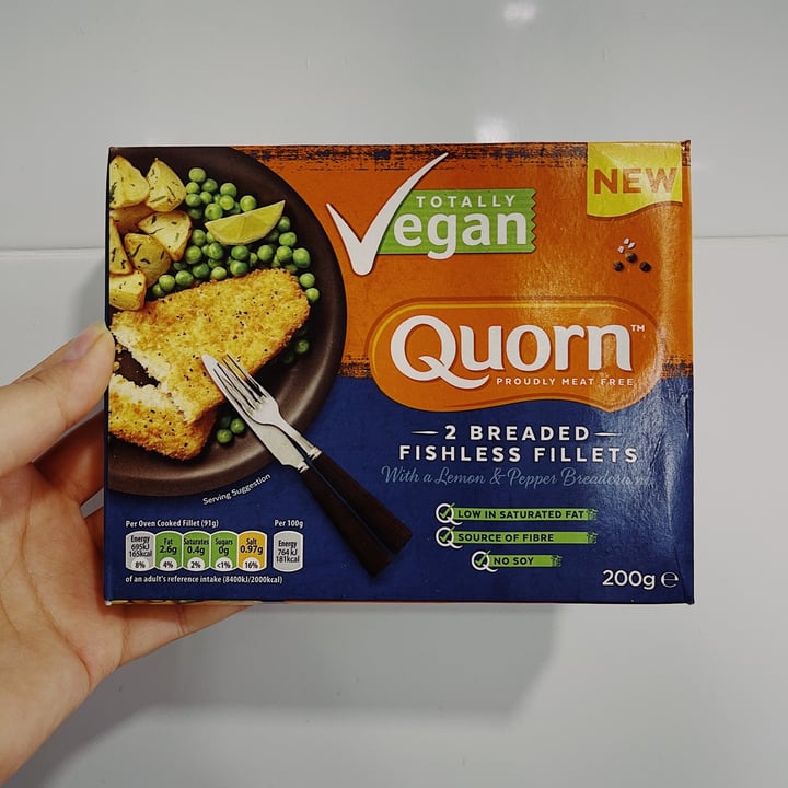 photo of Quorn 2 Battered Fish Free Fillets shared by @michellewatson on  20 May 2021 - review