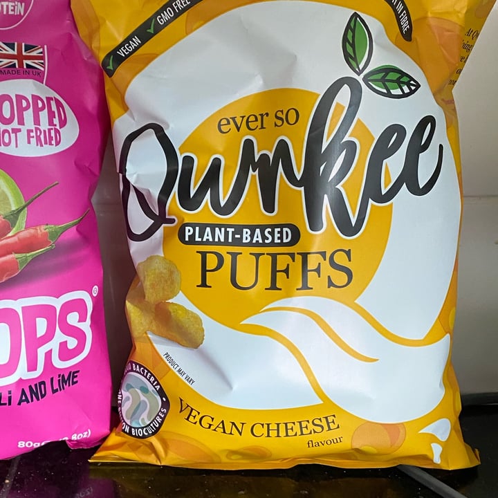photo of Qwrkee Vegan Cheese Flavour Plant Based Puffs shared by @ethicalems on  29 May 2022 - review
