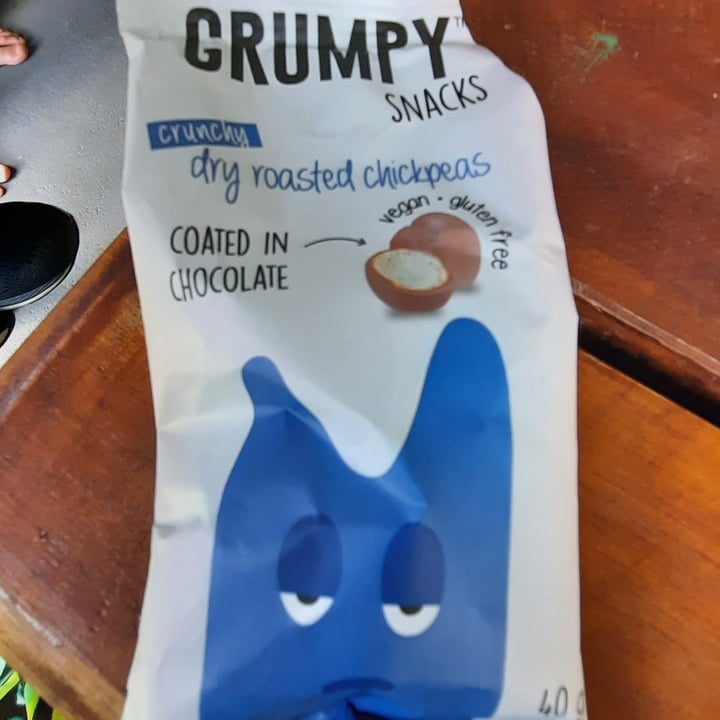 photo of Grumpy Snacks crunchy choc coated chickpeas shared by @ahimsasunflower on  02 Jan 2021 - review