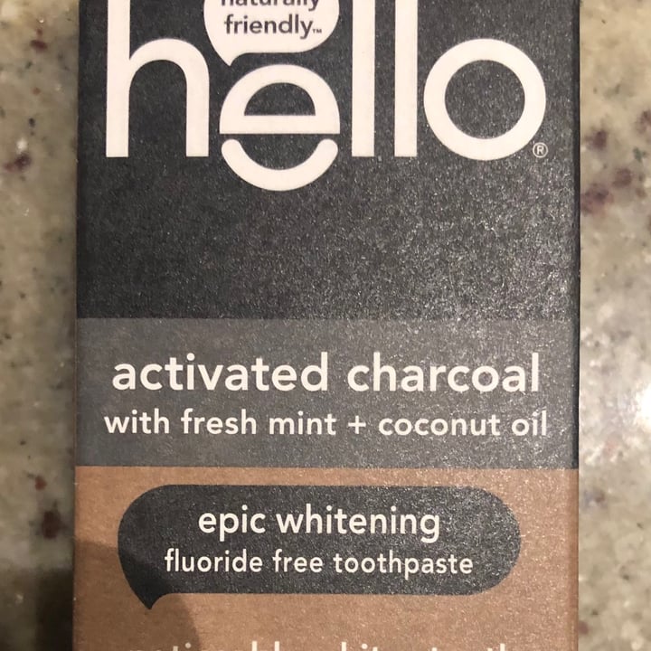 photo of Hello Activated Charcoal Epic Whitening Flouride Free Toothpaste shared by @andiecoconut on  11 Feb 2021 - review