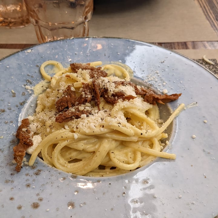 review photo of Rifugio Romano Carbonara vegana shared by @orsablu on 26 Nov 2022 - review