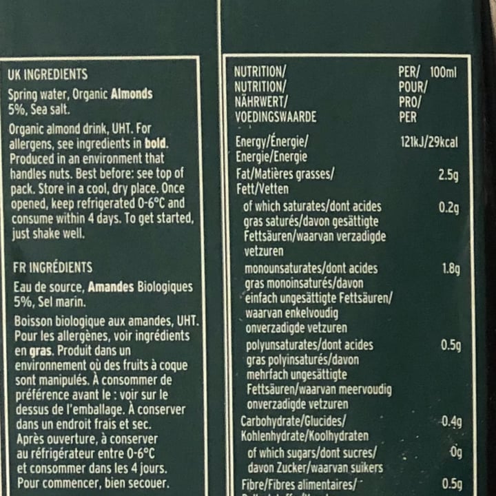review photo of Plenish Plenish Organic Almond Unsweetened Milk shared by @scottiee on 31 Oct 2022 - review