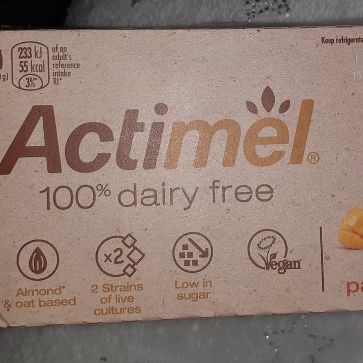 photo of Actimel Mango passion fruit shared by @poppyveggirl on  03 Jan 2022 - review