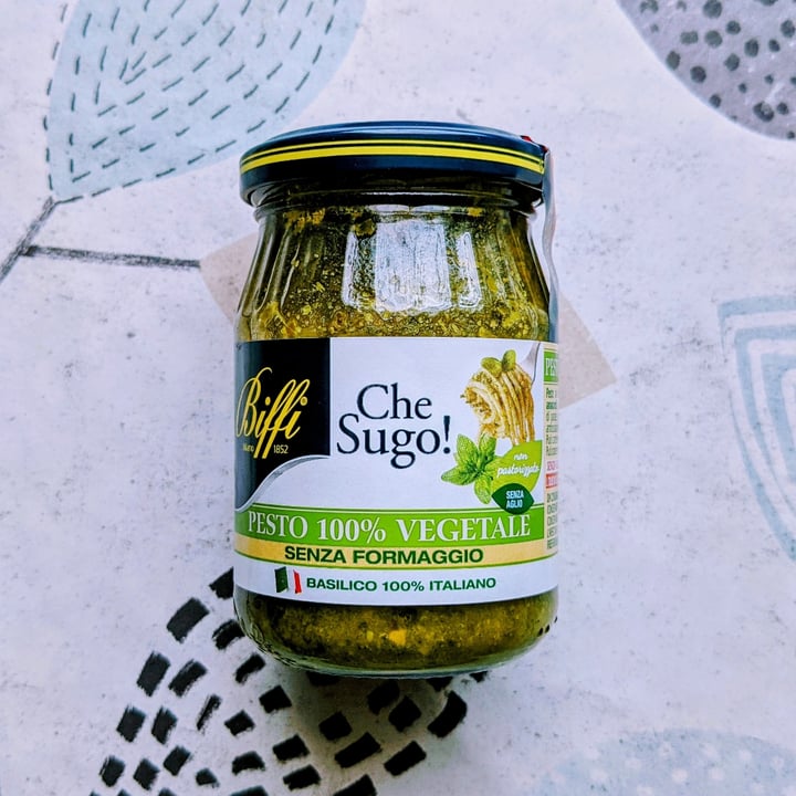 photo of Biffi Che Sugo! Pesto 100% Vegetale Senza Formaggio Jar shared by @davide on  27 Oct 2021 - review