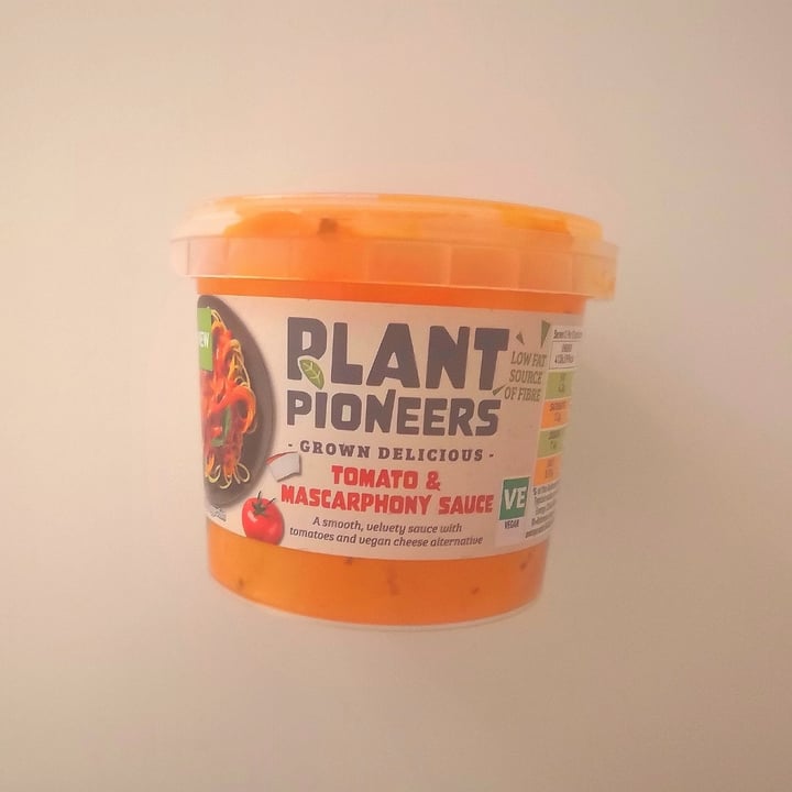 photo of Plant Pioneers Tomato and Marscaphony Pasta Sauce shared by @veganellas on  04 Jan 2021 - review