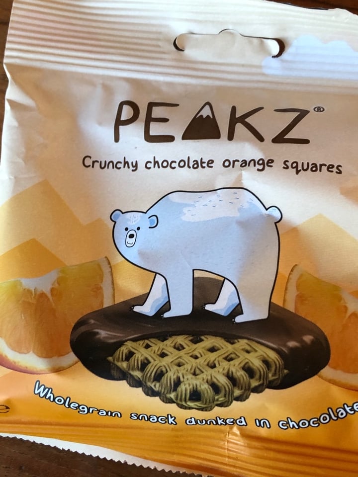 photo of Peakz Crunchy Chocolate Orange Squares shared by @lauraschoenherr on  06 Dec 2019 - review