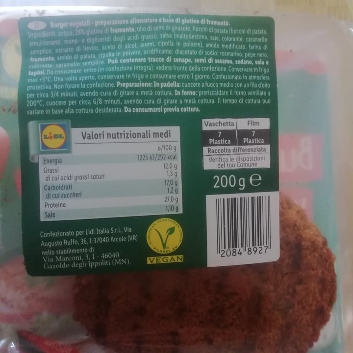 review photo of Lidl burger vegetali shared by @laura1111 on 19 Sep 2022 - review