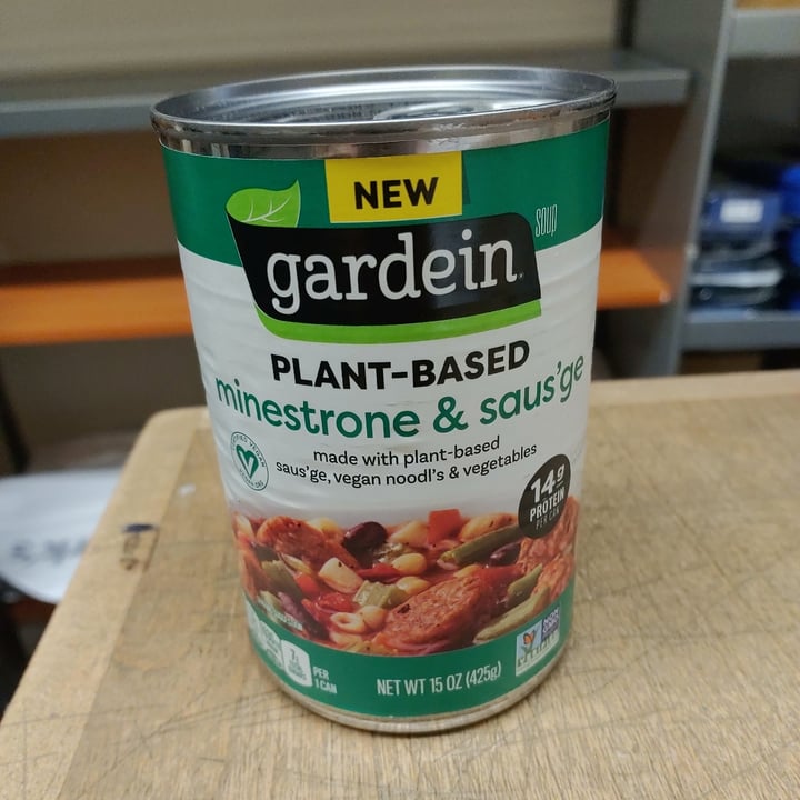 review photo of Gardein Minestrone & Saus’ge Soup shared by @monikacw on 03 Oct 2020 - review