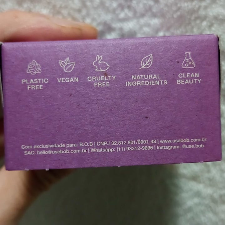 review photo of B.O.B Shampoo e condicionador em barra shared by @geraldinhogovegan on 03 Feb 2022 - review