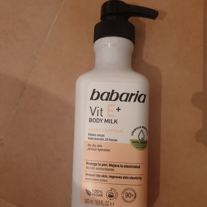photo of Babaria Bio  Vitamina E+ body milk shared by @absolent on  25 Nov 2021 - review