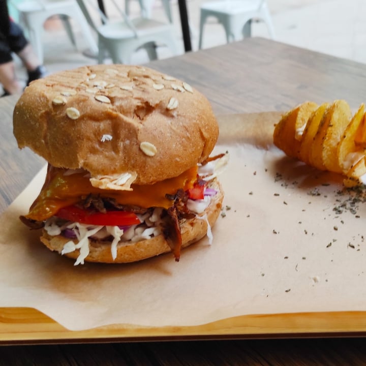 photo of Vegan Beat Oyster Mushroom Burger shared by @elan on  13 Oct 2020 - review