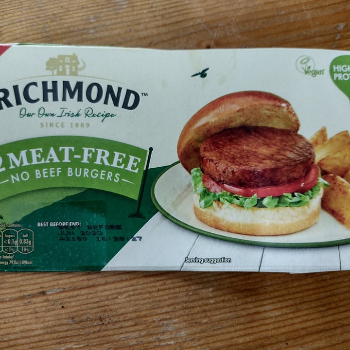 review photo of richmond meat free burgers meat free burgers shared by @carmarthensally on 06 Nov 2022 - review