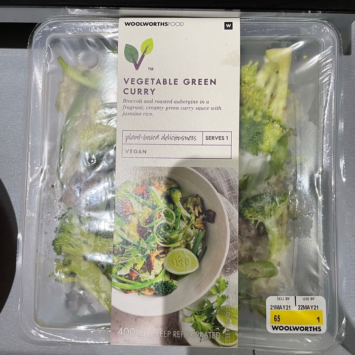 photo of Woolworths Food Vegetable Green Curry shared by @thehumblechickpea on  13 Jun 2021 - review