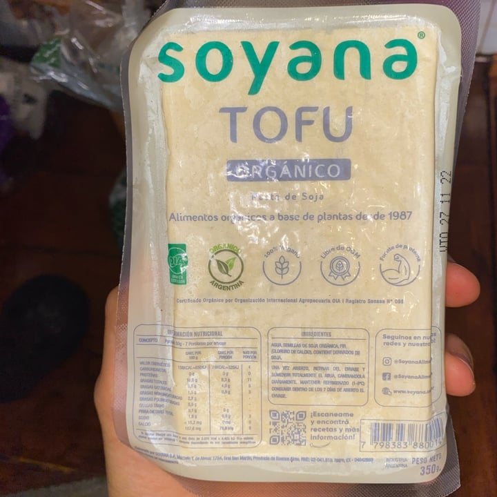photo of Soyana Tofu Organico shared by @inespressable on  15 Nov 2022 - review