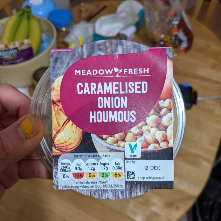 photo of Meadow Fresh Caramelised Onion Houmous shared by @katchan on  05 Dec 2021 - review