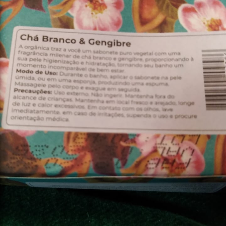 photo of Orgânica Sabonete Puro Vegetal - Chá Branco & Gengibre shared by @bianaomi on  17 Jun 2022 - review