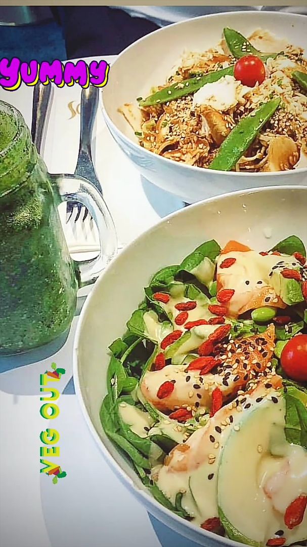 photo of The Lyfe Cafe vegan salade & mint lemon juice shared by @duaadaheii on  17 Feb 2020 - review
