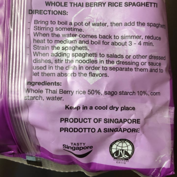 photo of Vesmati Berry Rice Spaghetti shared by @frasoya on  26 Jul 2021 - review