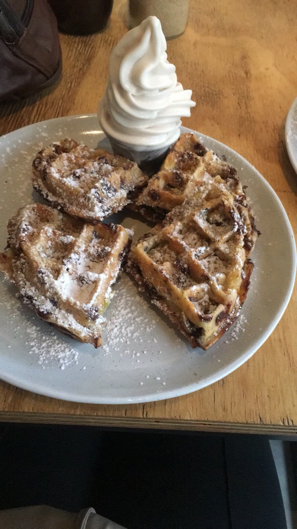 photo of Jessy's Waffles Vegan Chunky Munky shared by @kelsoeatskindly on  02 Jul 2019 - review