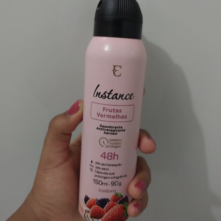 review photo of Eudora Desodorante Antitranspirante Aerosol De Frutas Vermelhas shared by @moonnoom on 15 Oct 2022 - review