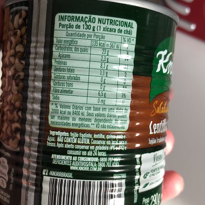 photo of Knorr Saladinha de grãos shared by @cintiatondin on  10 May 2022 - review