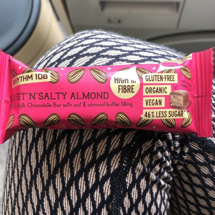 photo of Rhythm 108 Sweet n salty almond bar shared by @hannahlucas on  01 Apr 2020 - review