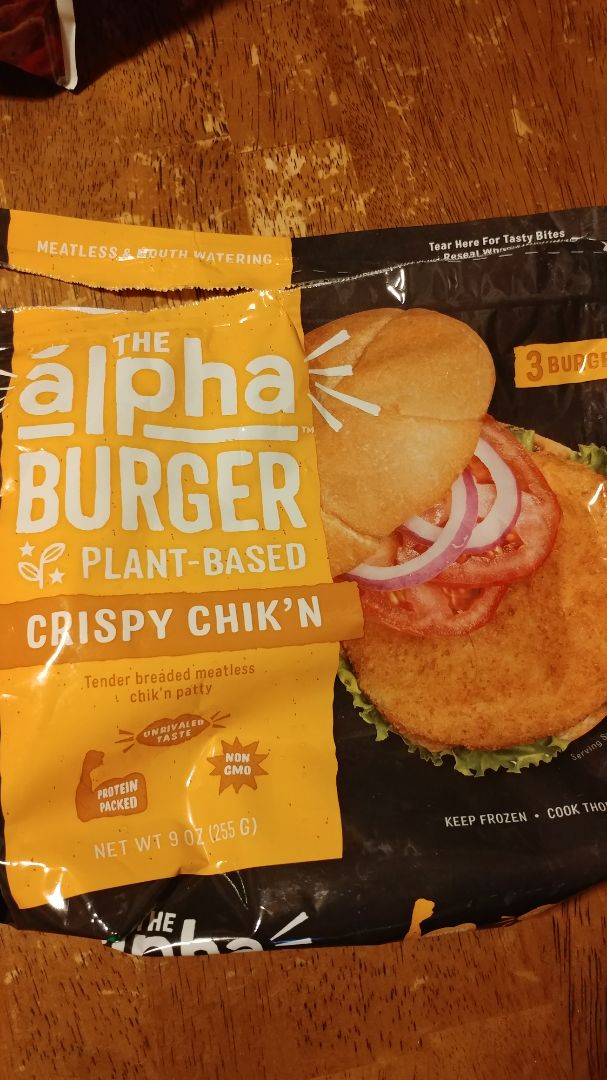 photo of Alpha Foods Crispy Chik'n Burger shared by @kouusagi on  31 Mar 2020 - review