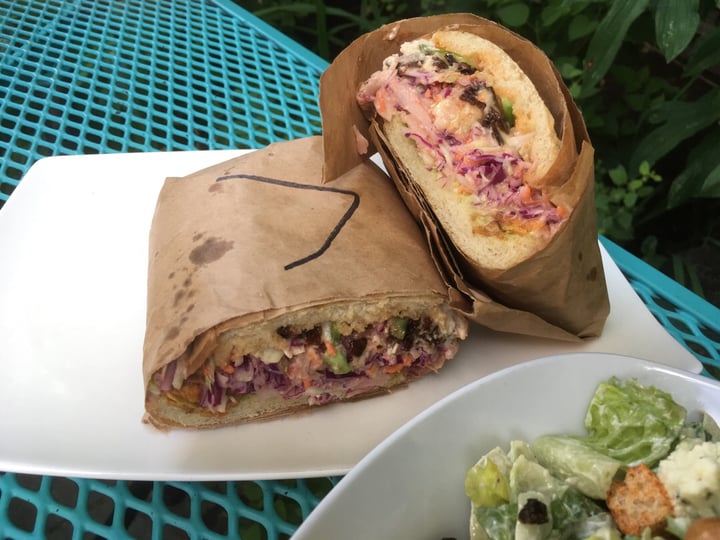 photo of The Arbor Restaurant Fried artichoke sandwich shared by @sistervegans on  16 Jul 2018 - review