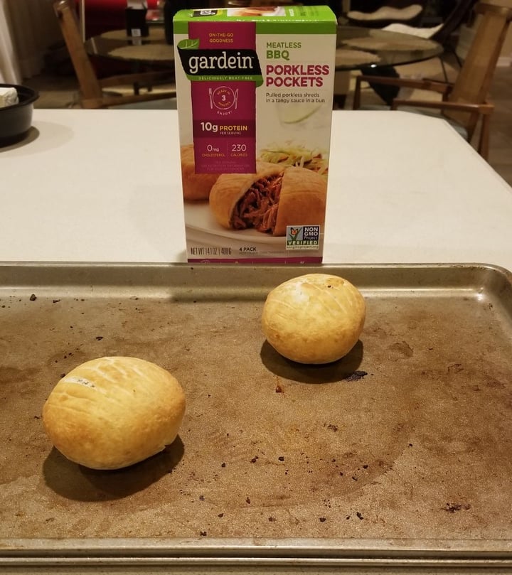 photo of Gardein BBQ Porkless Pocket Meal shared by @4evervegan on  31 Aug 2019 - review