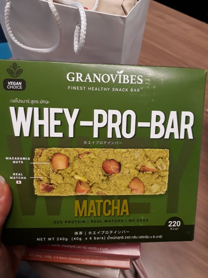 photo of Granovibes Granovibes Matcha whey pro bar shared by @georginaxuan on  01 Aug 2019 - review