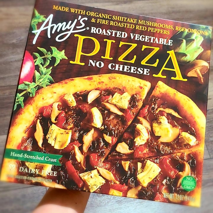 photo of Amy’s Roasted Vegetable Pizza shared by @agreene428 on  01 Apr 2022 - review