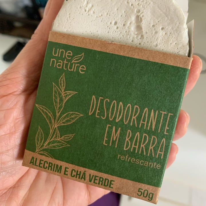 photo of Une nature Une Nature Desodorante Em Barra shared by @nutriamandacamargo on  15 Jun 2022 - review