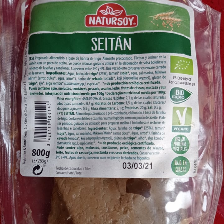 photo of Natursoy Seitán shared by @martalormu on  11 Jan 2021 - review