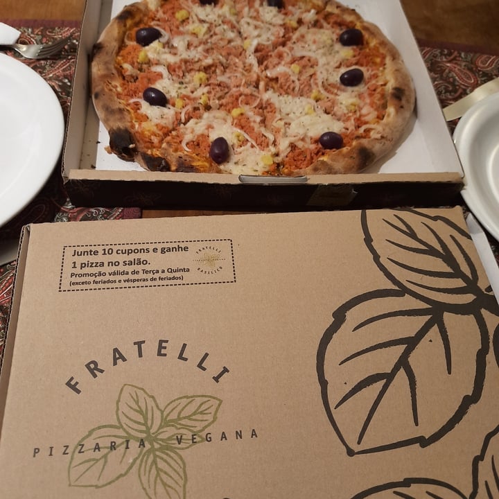 photo of Fratelli Basilico Pizzaria Vegana Padova pizza shared by @cyntiatomazelli on  06 Dec 2021 - review