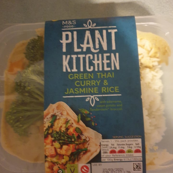photo of Plant Kitchen (M&S) Green Thai Curry and Jasmine Rice shared by @jennia on  29 Mar 2021 - review